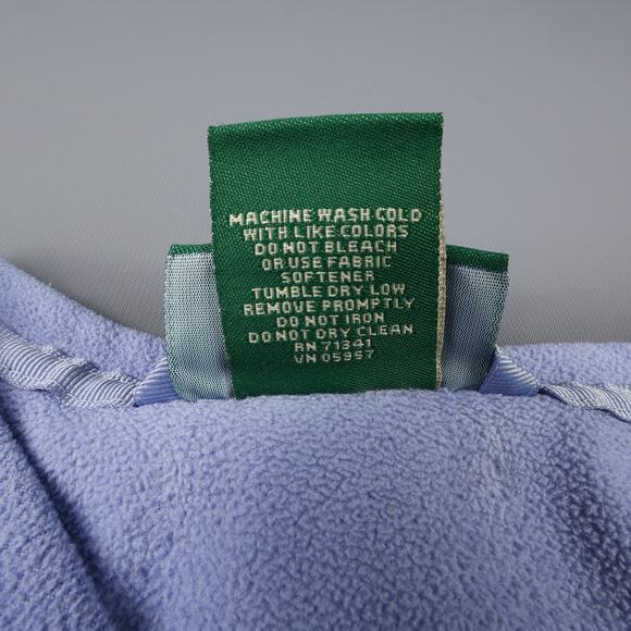 LL Bean Womens Medium-Reg V-Neck Fleece Pullover Sweater OAKV1 - Picture 9 of 9